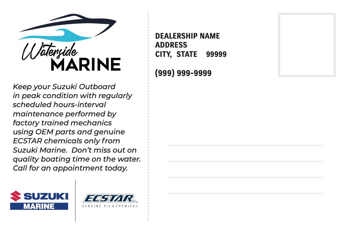 Service Reminder Postcards - ECSTAR 500/1000 pieces