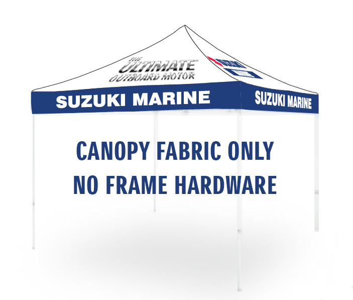 Suzuki Marine 10x10 Pop-Up Canopy tent - FABRIC ONLY