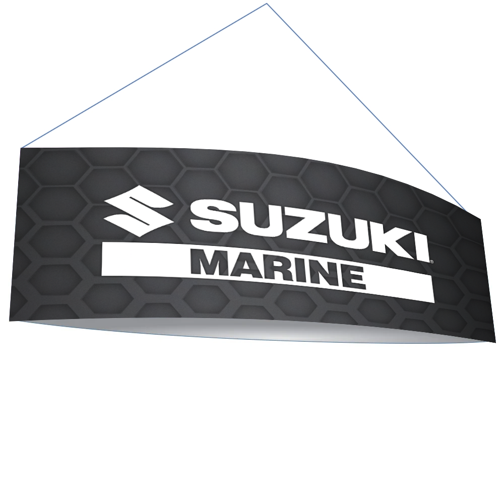 STEALTH SUZUKI MARINE - Overhead 12ft Football Hanging Banner - Two sided