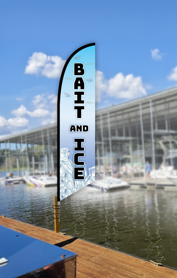 BAIT and ICE - 10' Feather Flag