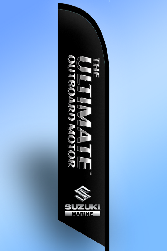 Welcome Drive In Smiley 12ft Feather Banner Swooper Flag - FLAG ONLY - Foto 9