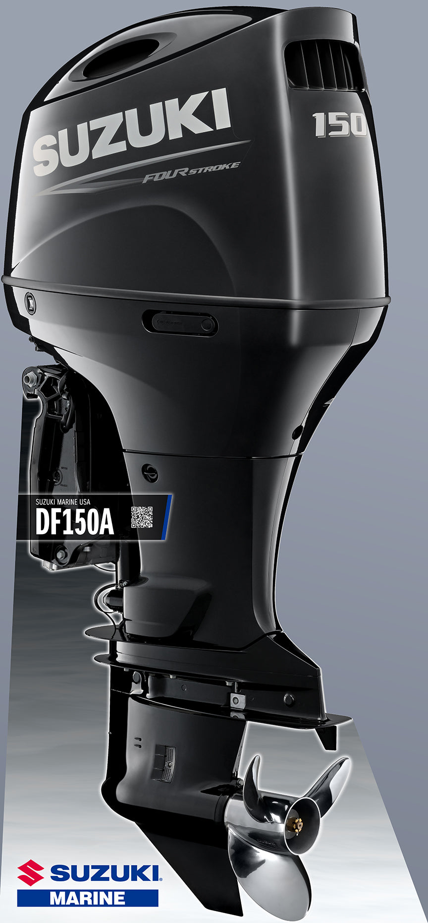 DF150A Engine Standup  Neb Blk