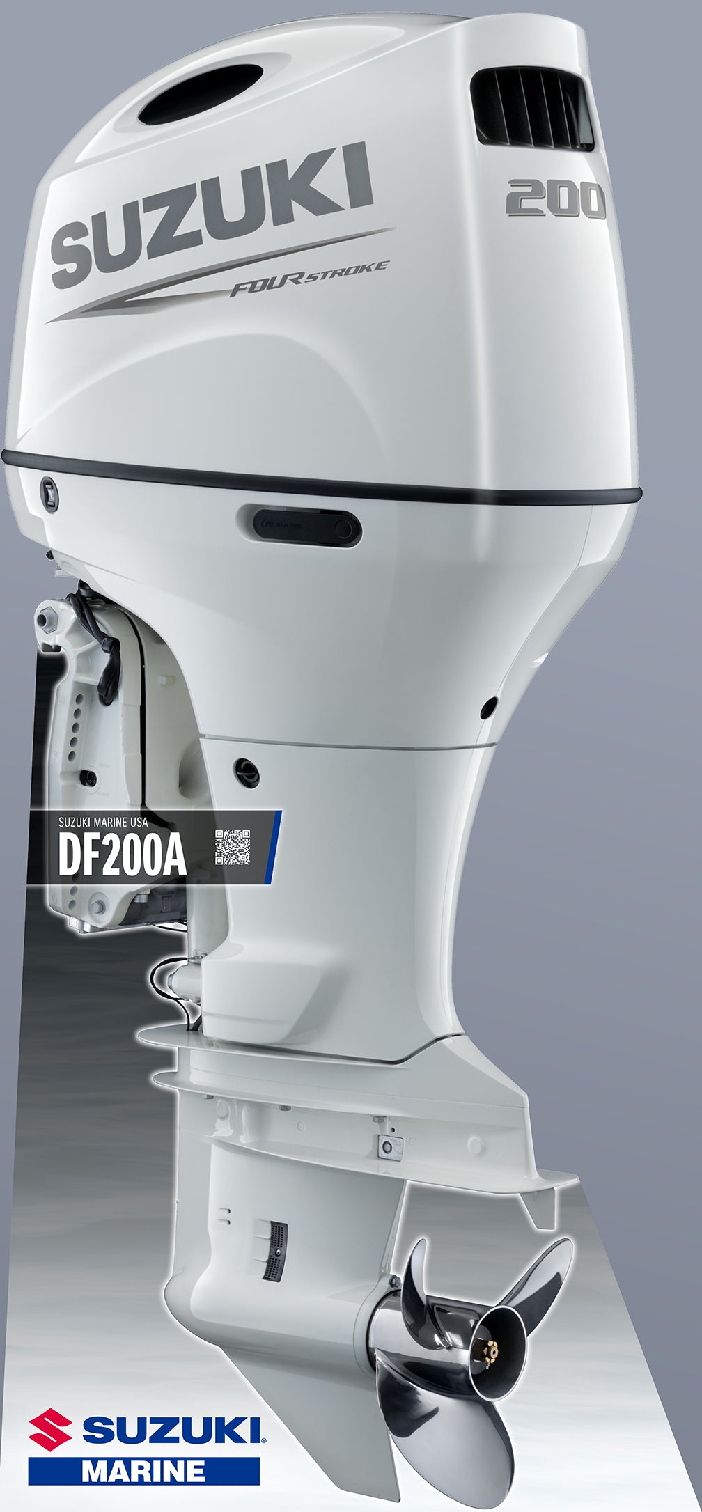 DF200A Engine Standup  White