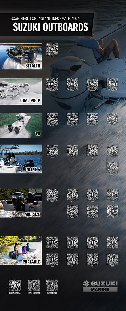 Suzuki Outboards QR Codes 2024 - Bannerstand