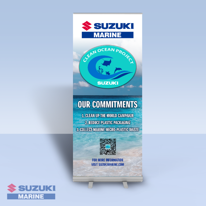 CLEAN OCEAN PROJECT - 3 Commitments - Bannerstand