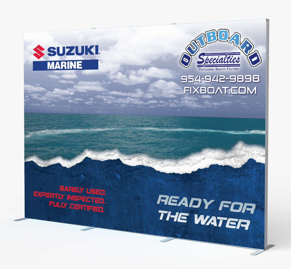 10ft SEG Fabric Display – Custom Dealer Backwall