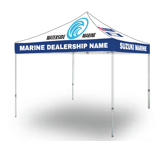 Suzuki Marine Custom Dealership 10x10 Pop-Up Canopy tent