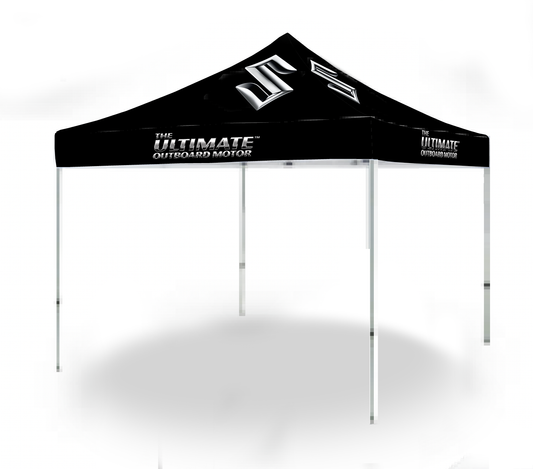 Ultimate Chrome "S" Suzuki Marine 10x10 Pop-Up Canopy tent